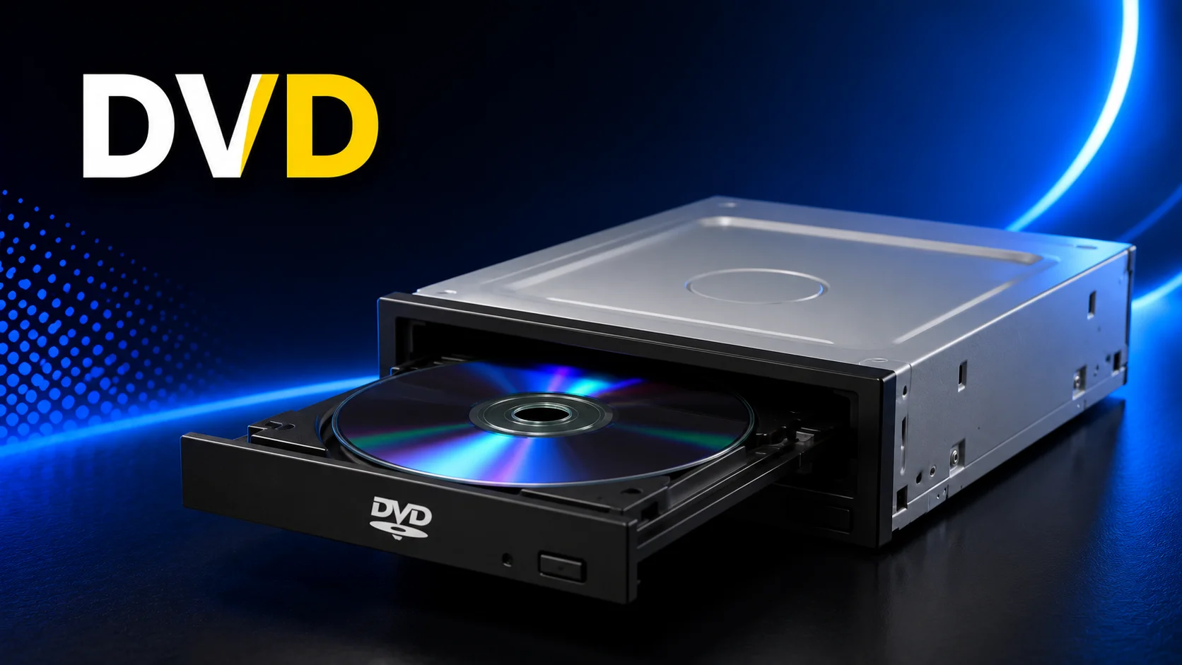 DVD drive as an IO device example for reading and writing data