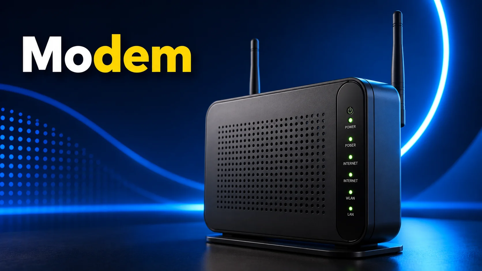 Modem as an IO device example for sending and receiving data
