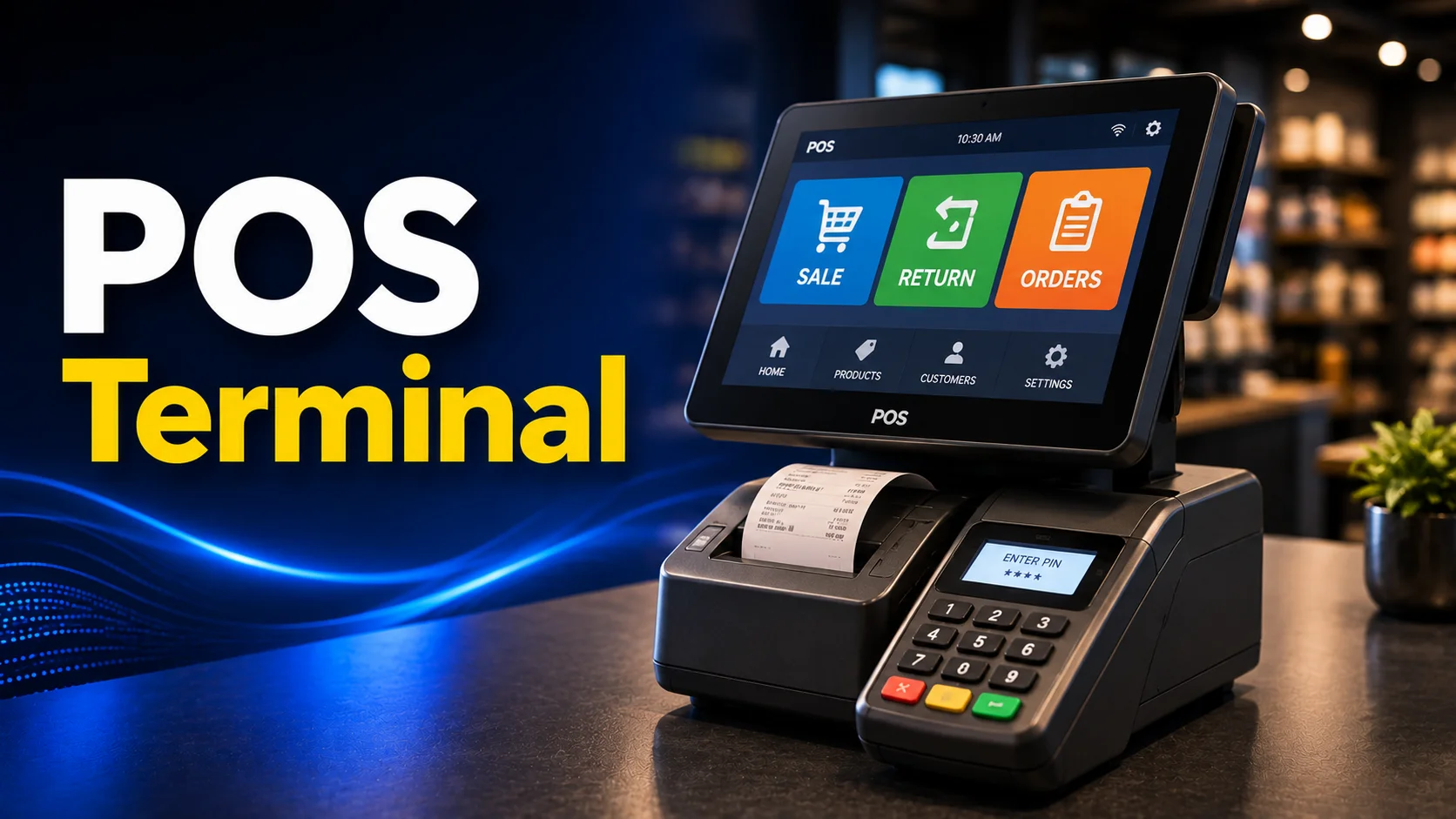 POS terminal as an IO device example