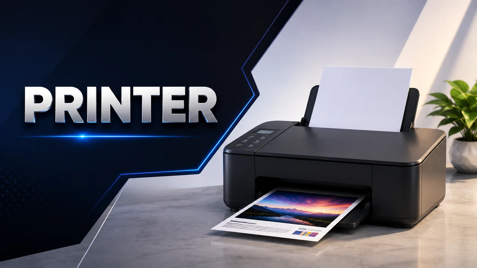 Printer as a computer output device printing a document.