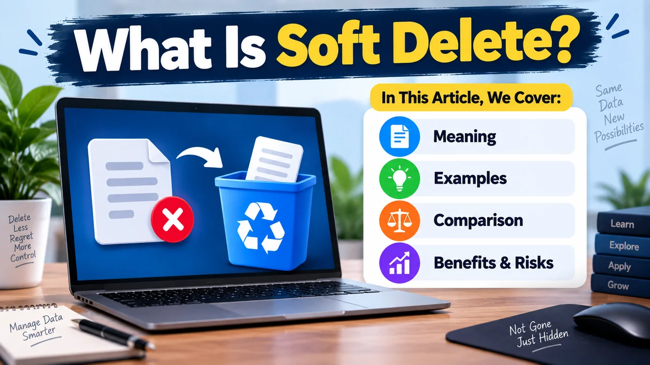 What Is Soft Delete? Meaning, Examples, Comparison, Benefits & Risks