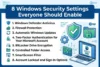 8 Windows Security Settings Everyone Should Enable - Post Thumbnail