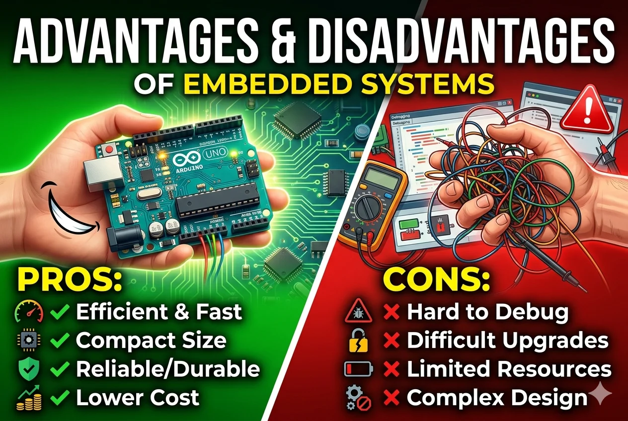 Advantages and Disadvantages of Embedded System
