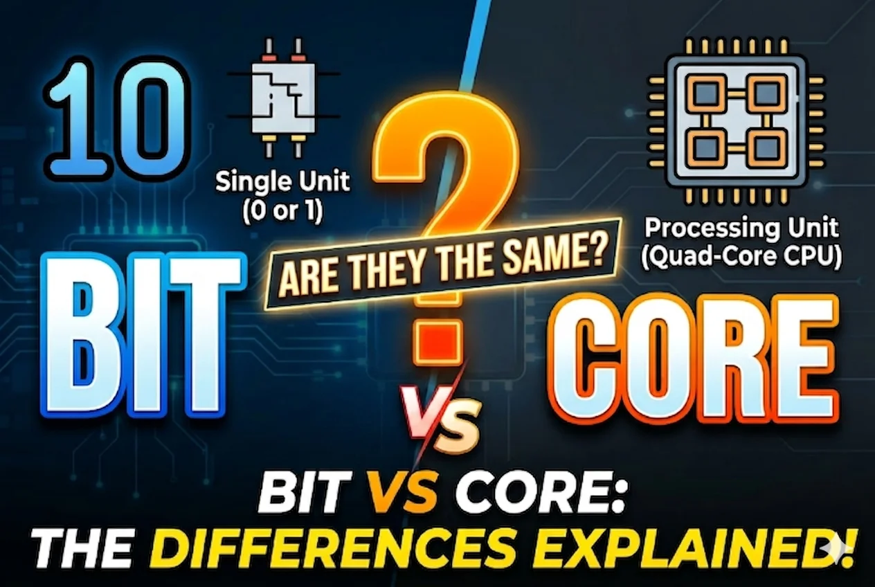 Are bit and core the same? Working – Difference | Confusion & Example