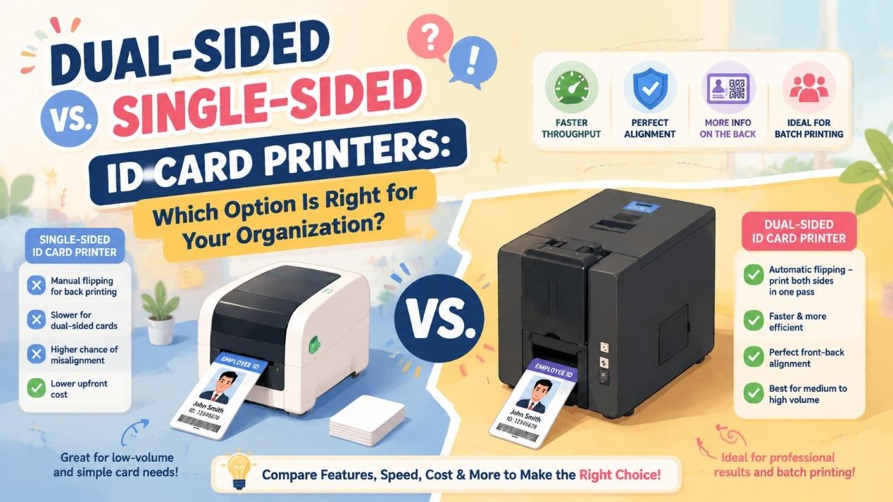 Dual-Sided vs. Single-Sided ID Card Printers: Which Option Is Right for Your Organization?