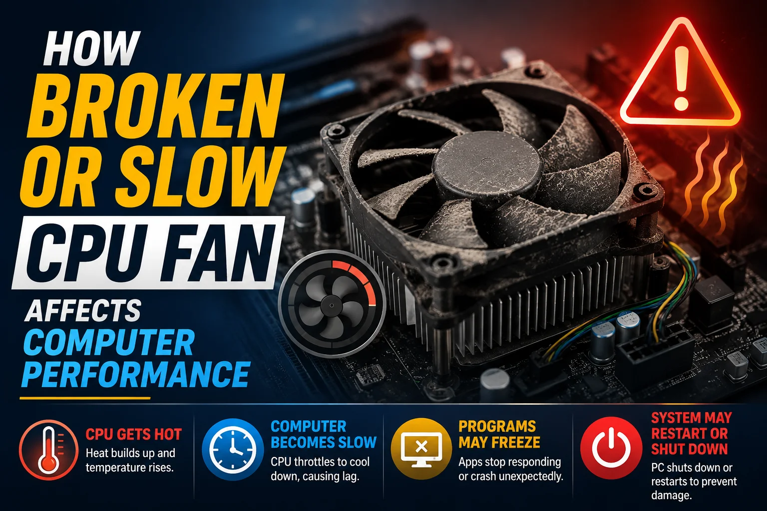 How Slow or Broken Cpu Fan Affects Computer Performance
