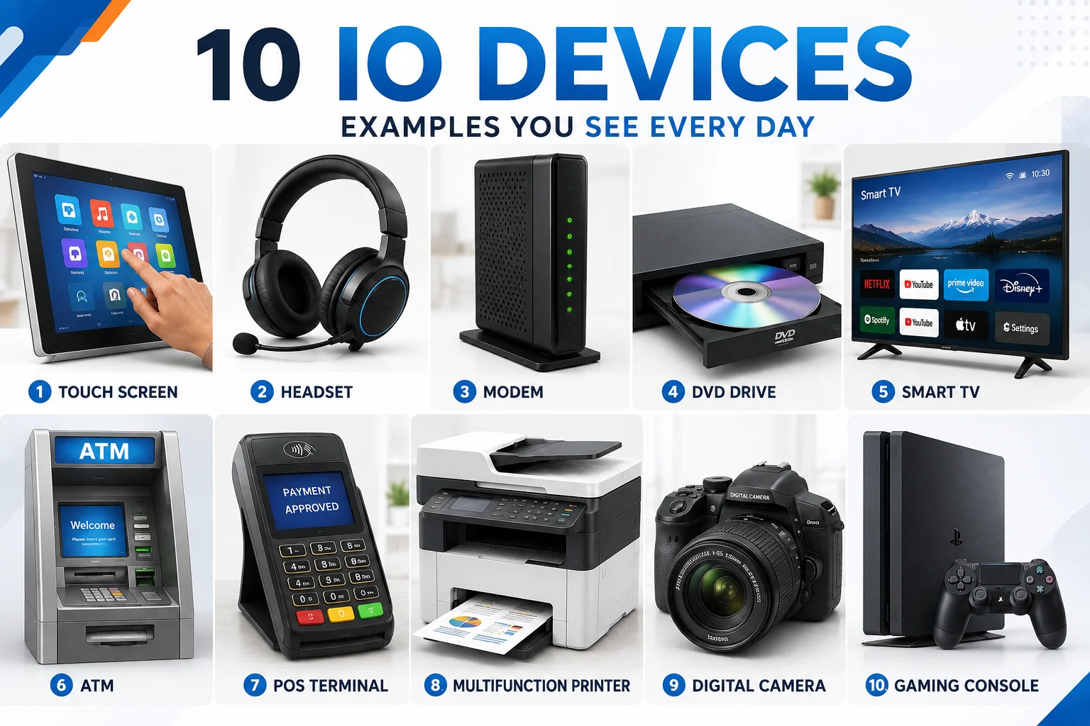 10 IO Devices Examples You Use in Daily Life – Explained Simply