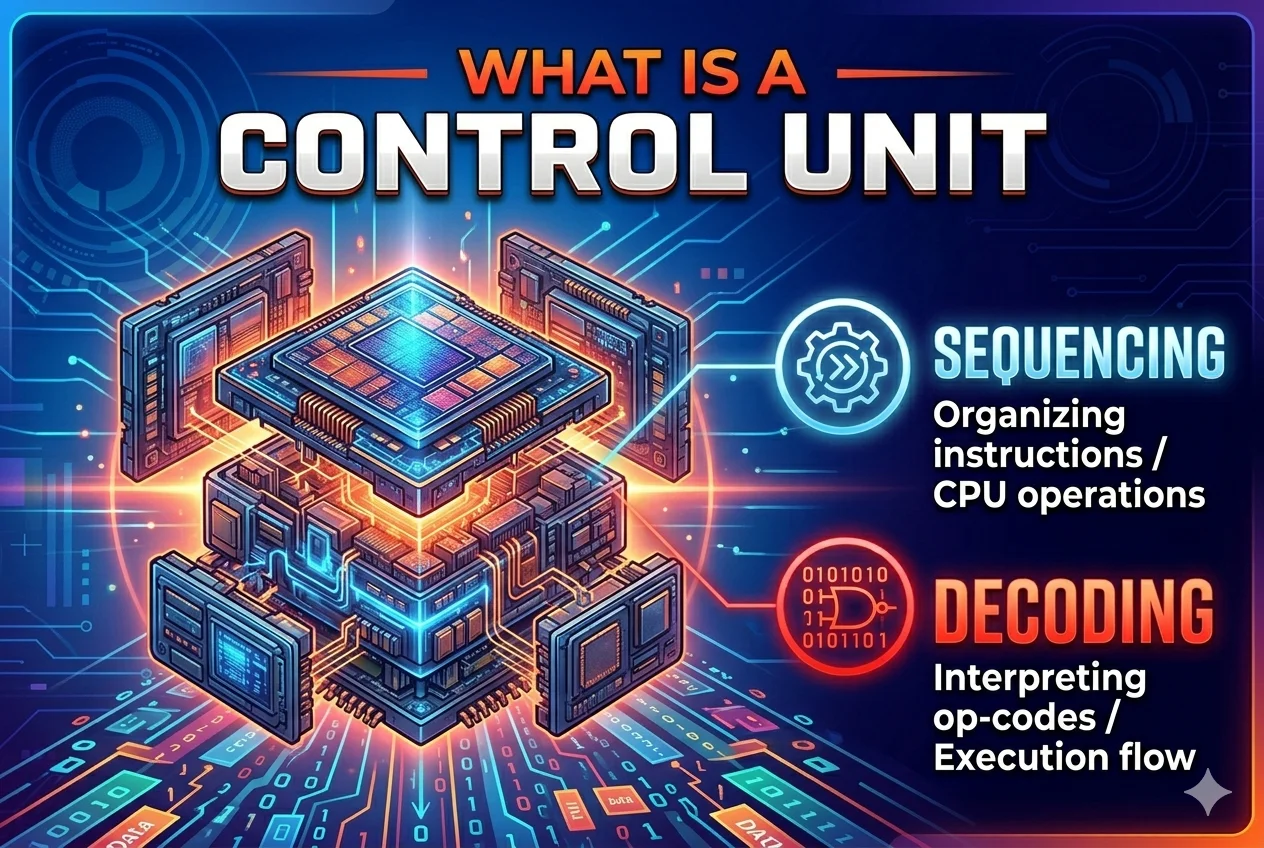 What is Control Unit? Location | Working & Real life Example