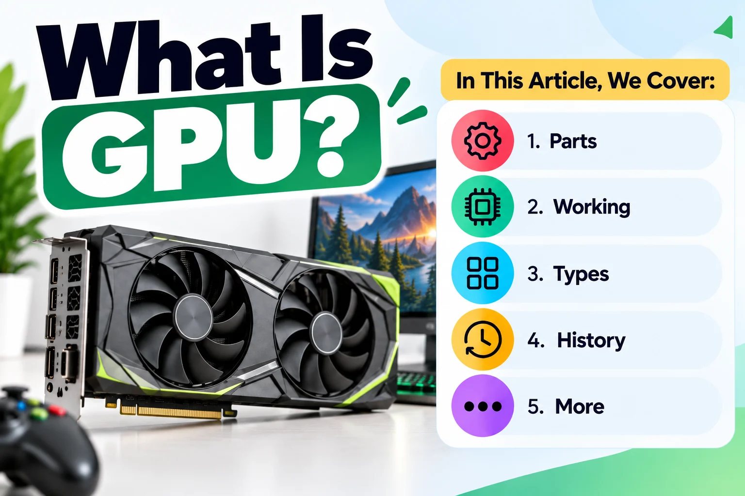 What is GPU |  Parts – Working | Types & Comparison
