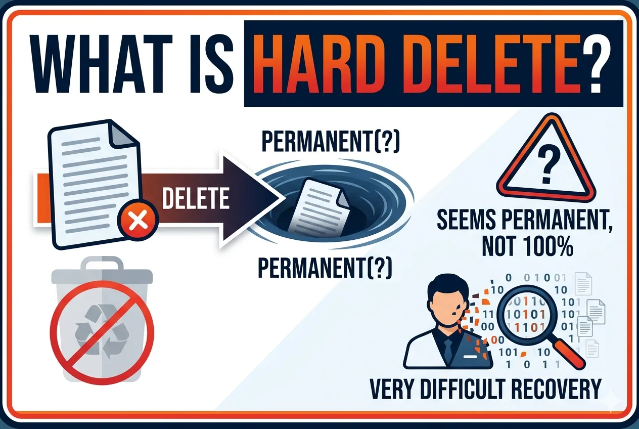 What is Hard Delete | Warnings and Recovery Options