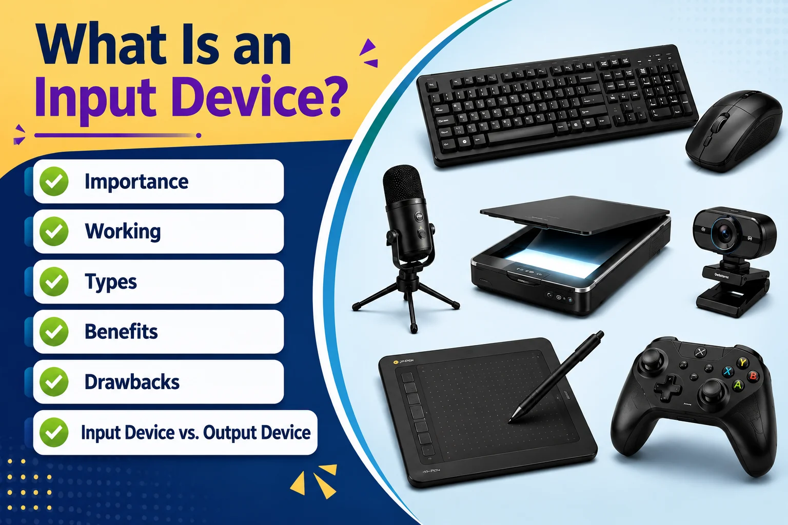 What is Input Device of Computer? Types, Working, Benefits & Examples