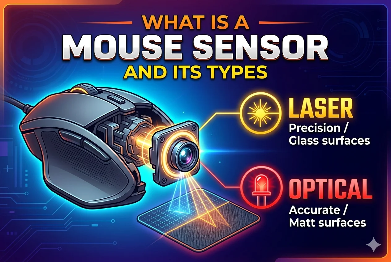 What is Mouse Sensor? Types | DPI – Sensor Accuracy | Mistakes & Tips