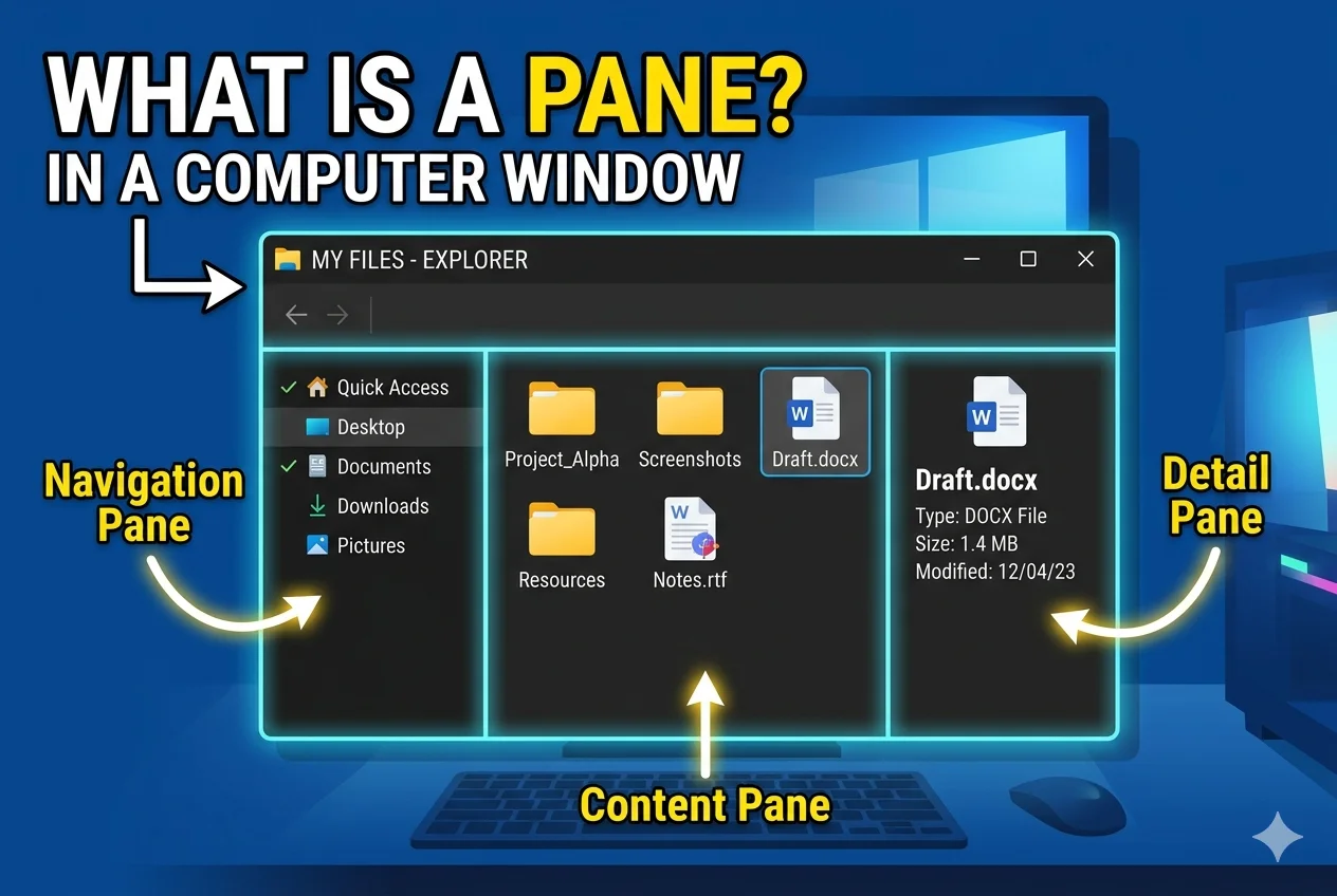 What Is a Pane in Computer | Types – Examples | Uses & Comparison