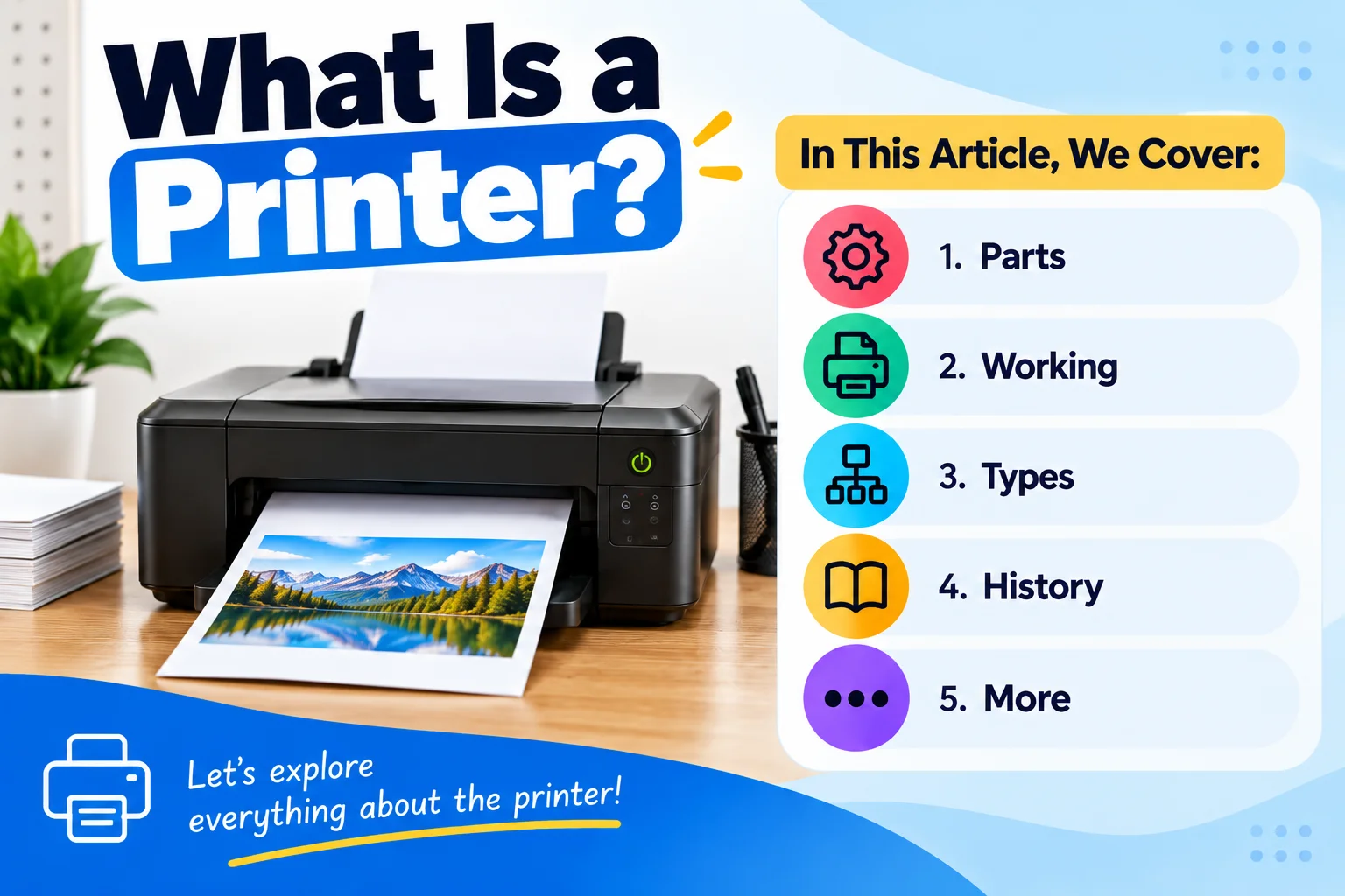 What is Printer | Parts – Working | Types & History