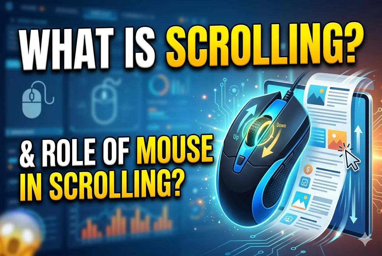 What is Scrolling & Role of Mouse in Scrolling?