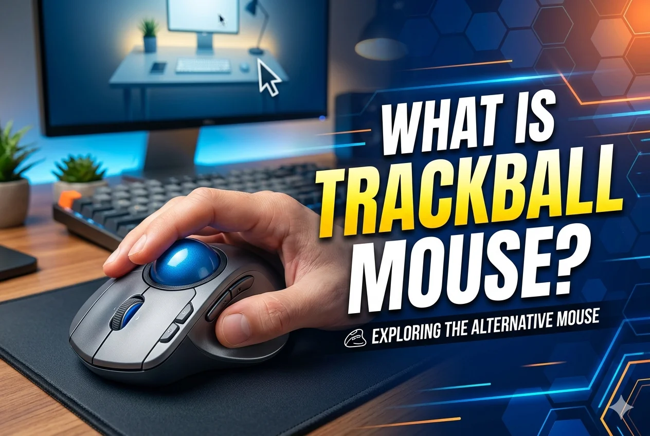 Computer Micro Trackball What is Trackball Mouse - Tiny Ball Controls Everything🥶